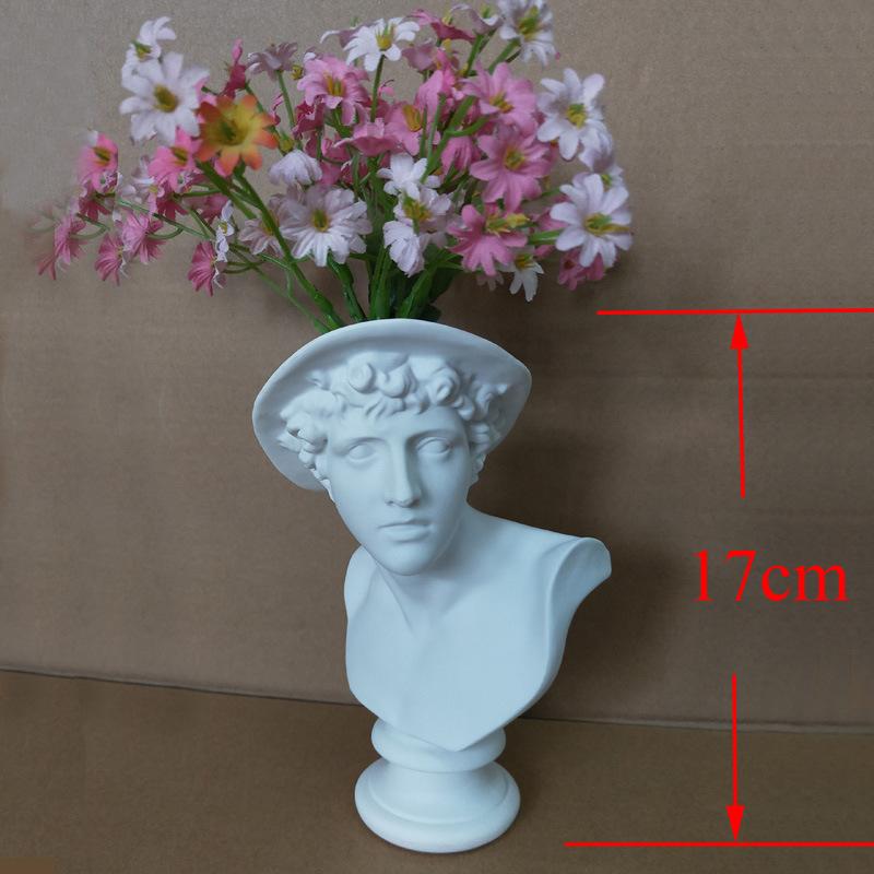 White Sculpture Head Vases