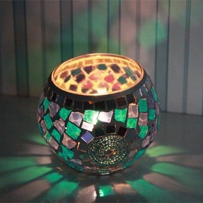 Handmade Mosaic Candle Holders