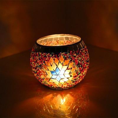 Handmade Mosaic Candle Holders