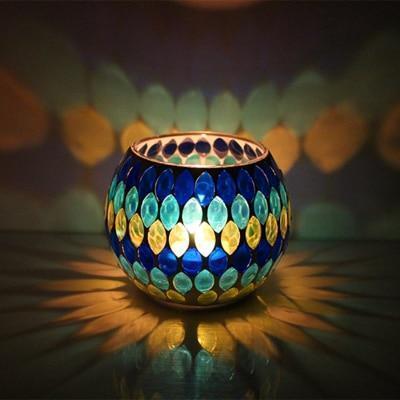 Handmade Mosaic Candle Holders
