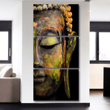 Buddha Statue Printed Canvas Painting 3pcs