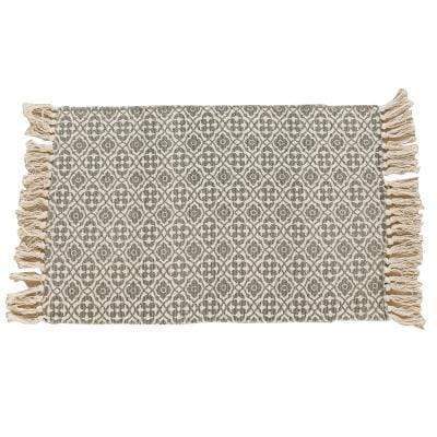 Rustic Carpet with Tassels