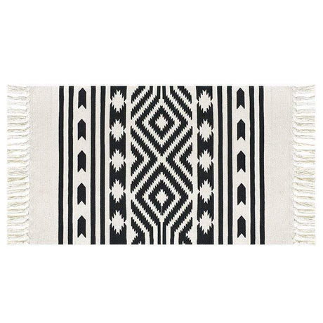 Rustic Carpet with Tassels