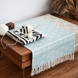 Rustic Carpet with Tassels