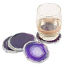 Natural Agate Crystal Slice Coasters