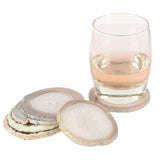 Natural Agate Crystal Slice Coasters