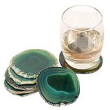 Natural Agate Crystal Slice Coasters