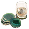 Natural Agate Crystal Slice Coasters