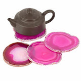 Natural Agate Crystal Slice Coasters