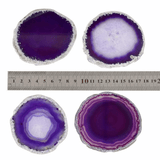 Natural Agate Crystal Slice Coasters