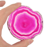 Natural Agate Crystal Slice Coasters