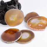 Natural Agate Crystal Slice Coasters