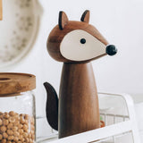 Cute Fox Wooden Spice Grinder