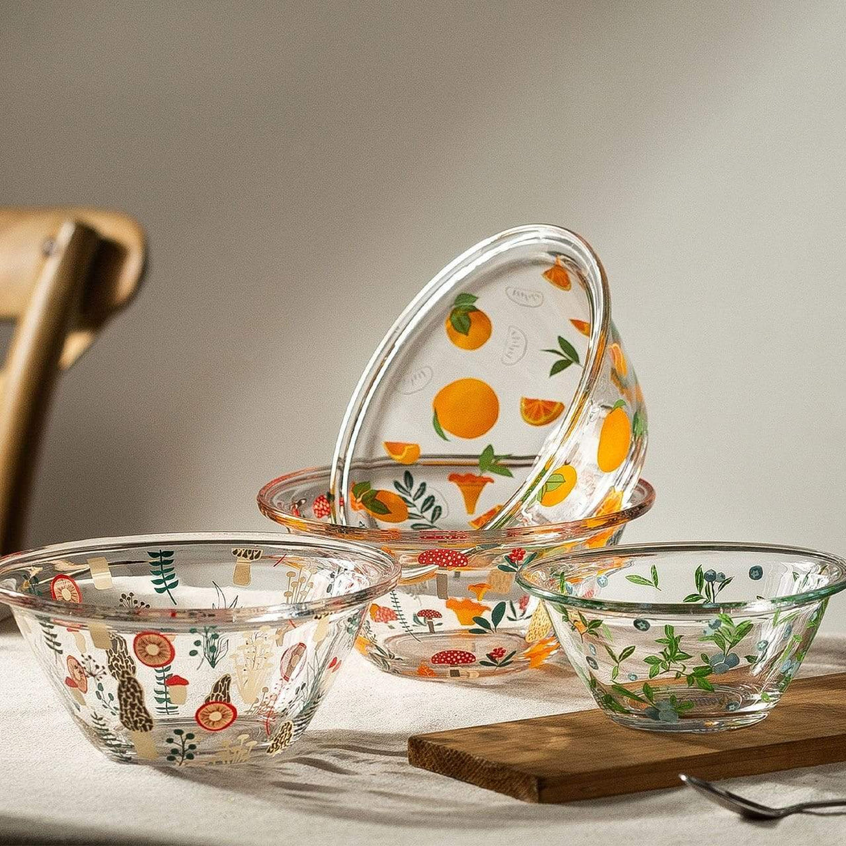 Cute Hand Painted Glass Bowls