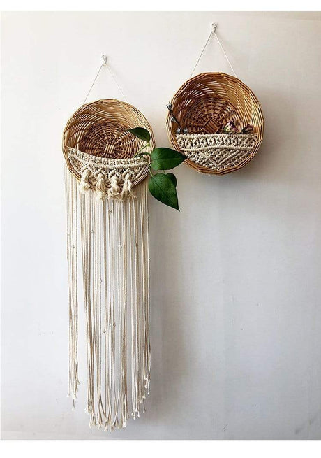 Natural Rattan Wall Shelf