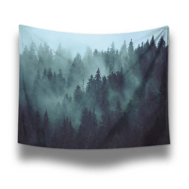 Deep Nordic Forest Tapestry