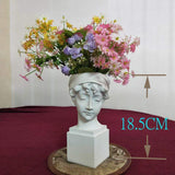 White Sculpture Head Vases