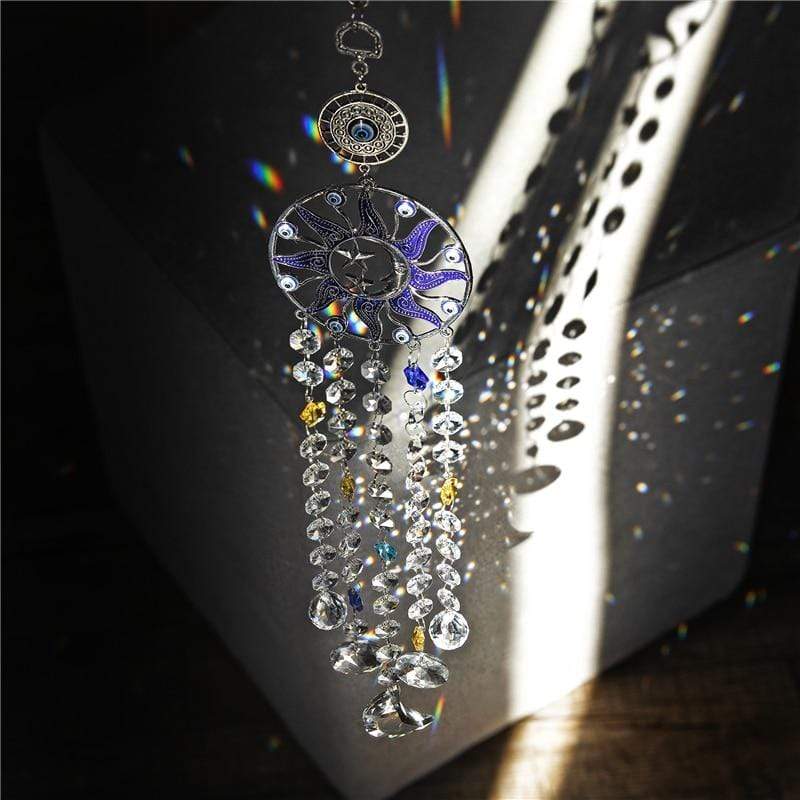 Evil Eye Sun and Moon Suncatcher