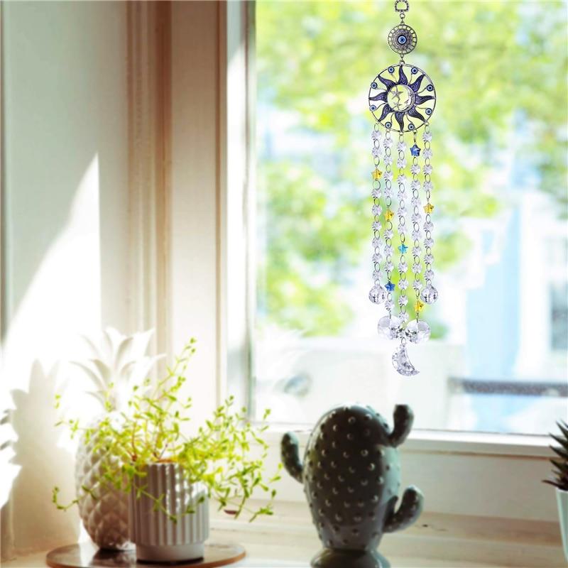 Evil Eye Sun and Moon Suncatcher