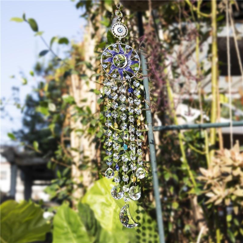 Evil Eye Sun and Moon Suncatcher