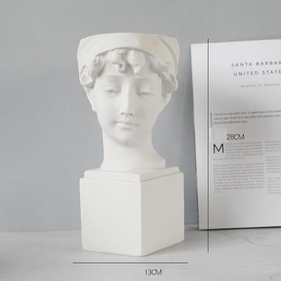 Ancient Greece Human Head Flower Vases