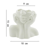 Face Pose Flower Vase