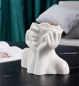 Face Pose Flower Vase