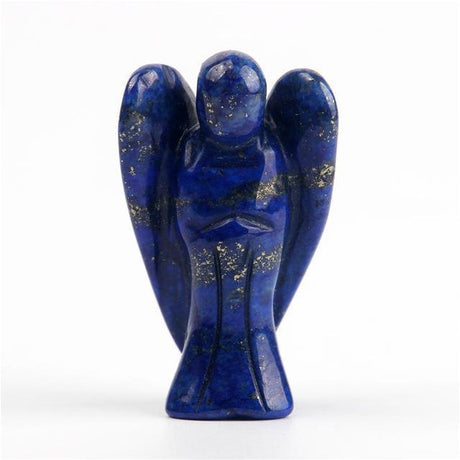 Natural Crystal Guardian Angel Carving