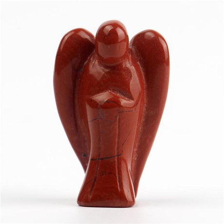 Natural Crystal Guardian Angel Carving