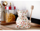 Floral Bear Honey Jar