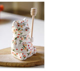 Floral Bear Honey Jar