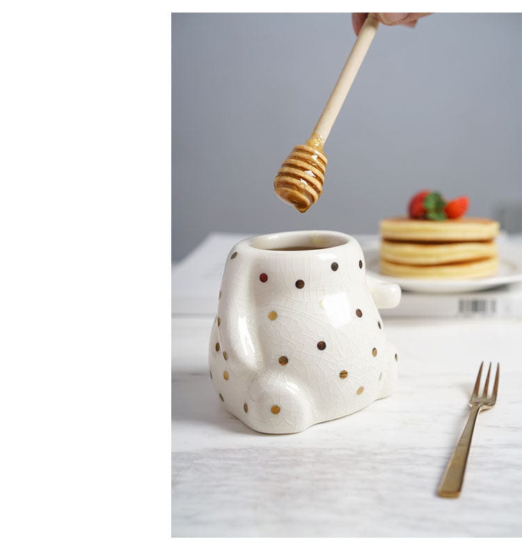 Floral Bear Honey Jar