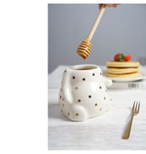 Floral Bear Honey Jar