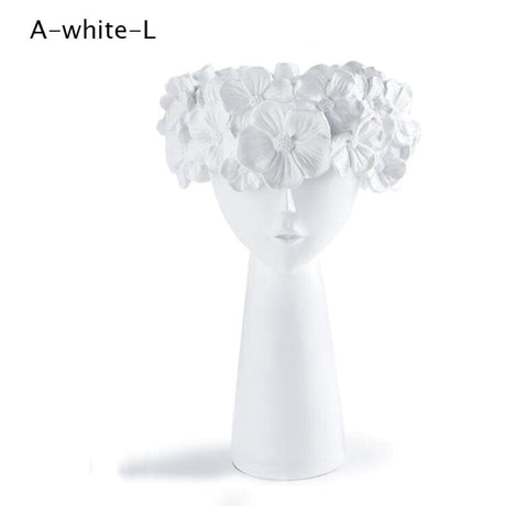 Floral Head Vase