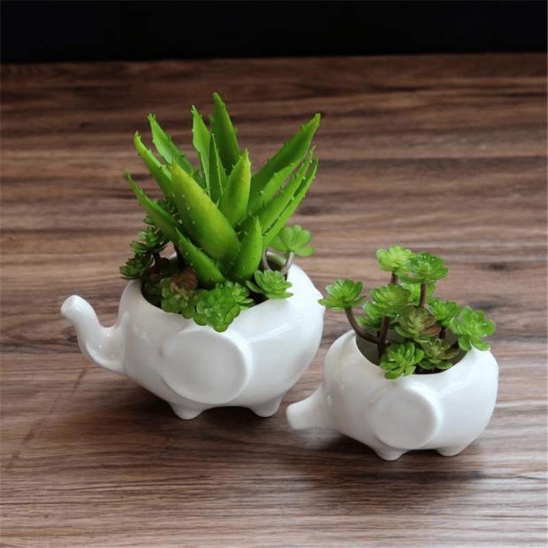 Elephant Plant Pot Set 2pcs