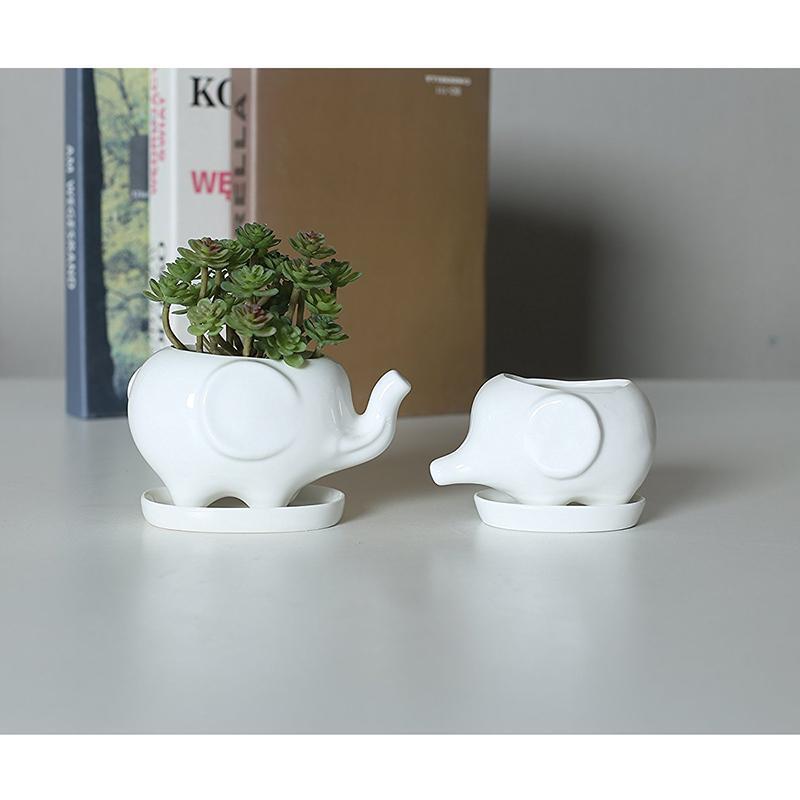 Elephant Plant Pot Set 2pcs