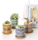 Geometric Mandala Flower Pot