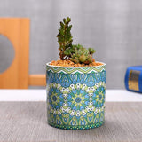 Geometric Mandala Flower Pot