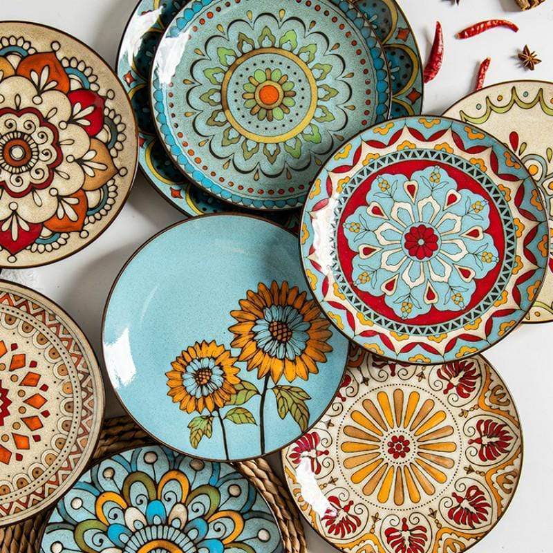 Hand Painted Ceramic Dish Collection