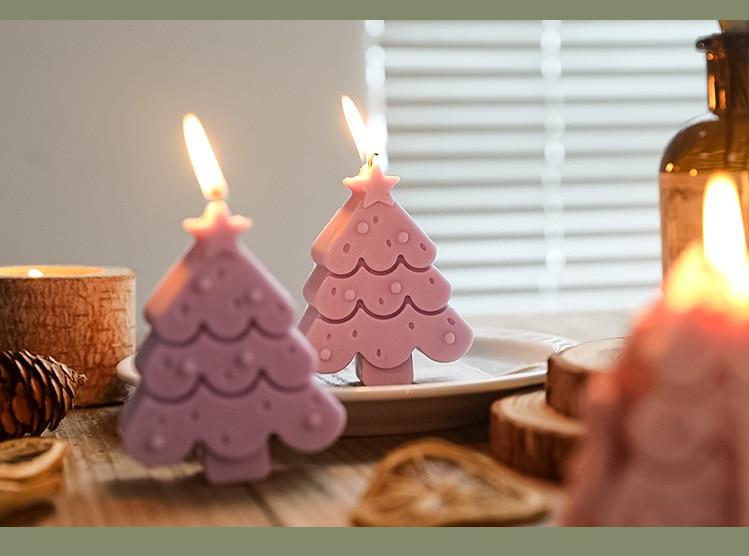 Handmade Christmas Tree Candle