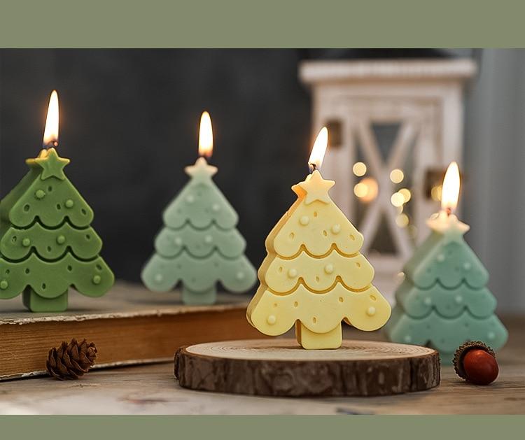 Handmade Christmas Tree Candle