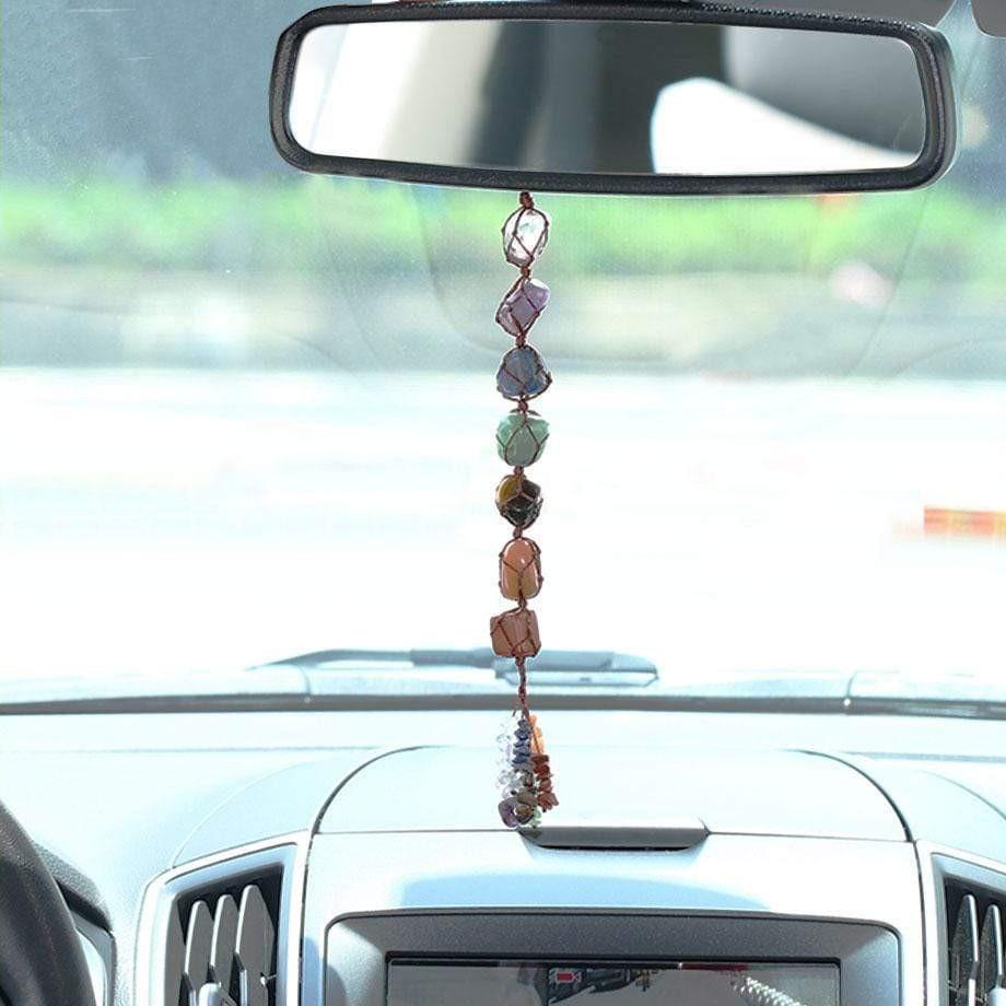 Hanging 7 Chakra Gemstones- Large Size