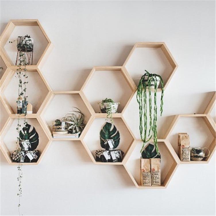 Hexagon Wall Shelf