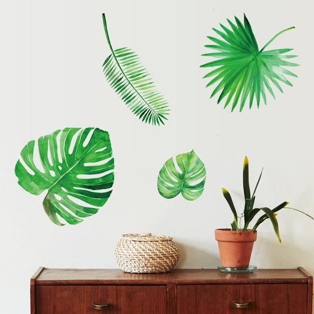 Tropical Palm Leafs Wall Stickers