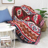 Indian Geometry Throw Blanket