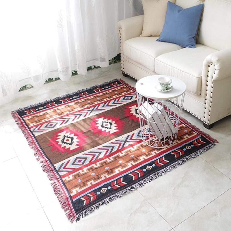 Indian Geometry Throw Blanket