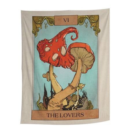 The Lovers Tarot Card Tapestry