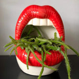 Lips Ceramic Planter