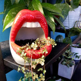 Lips Ceramic Planter