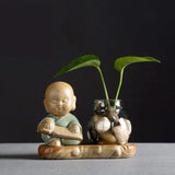 Little Monk Glass Vase